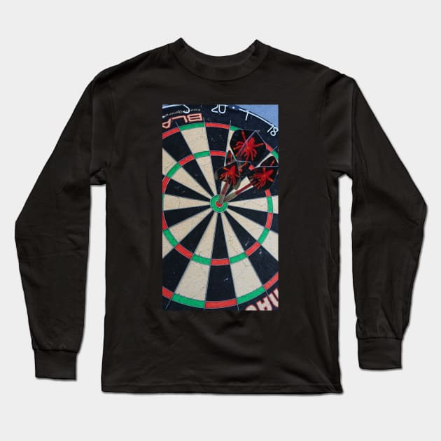 Darts Triple Bullseye Long Sleeve T-Shirt by jomaot